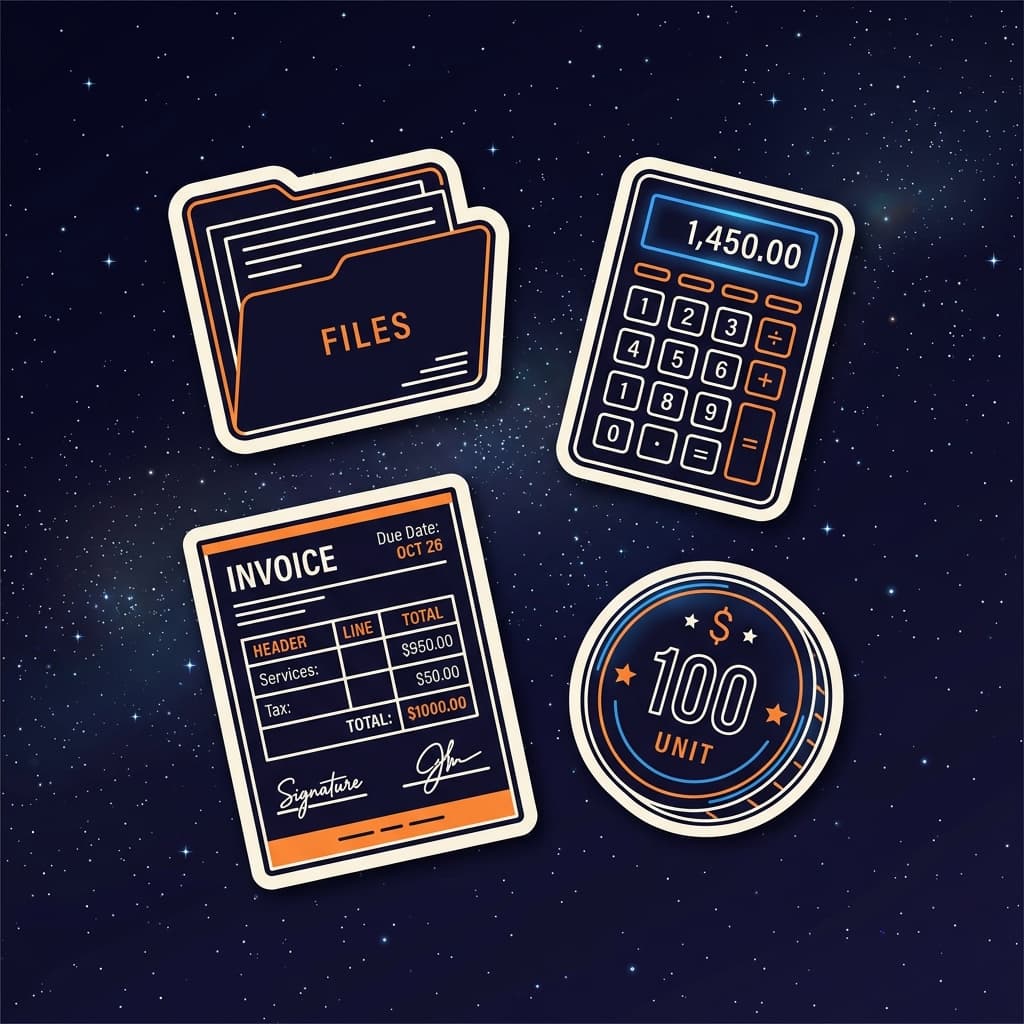Freelancer Constellation Sticker Illustration
